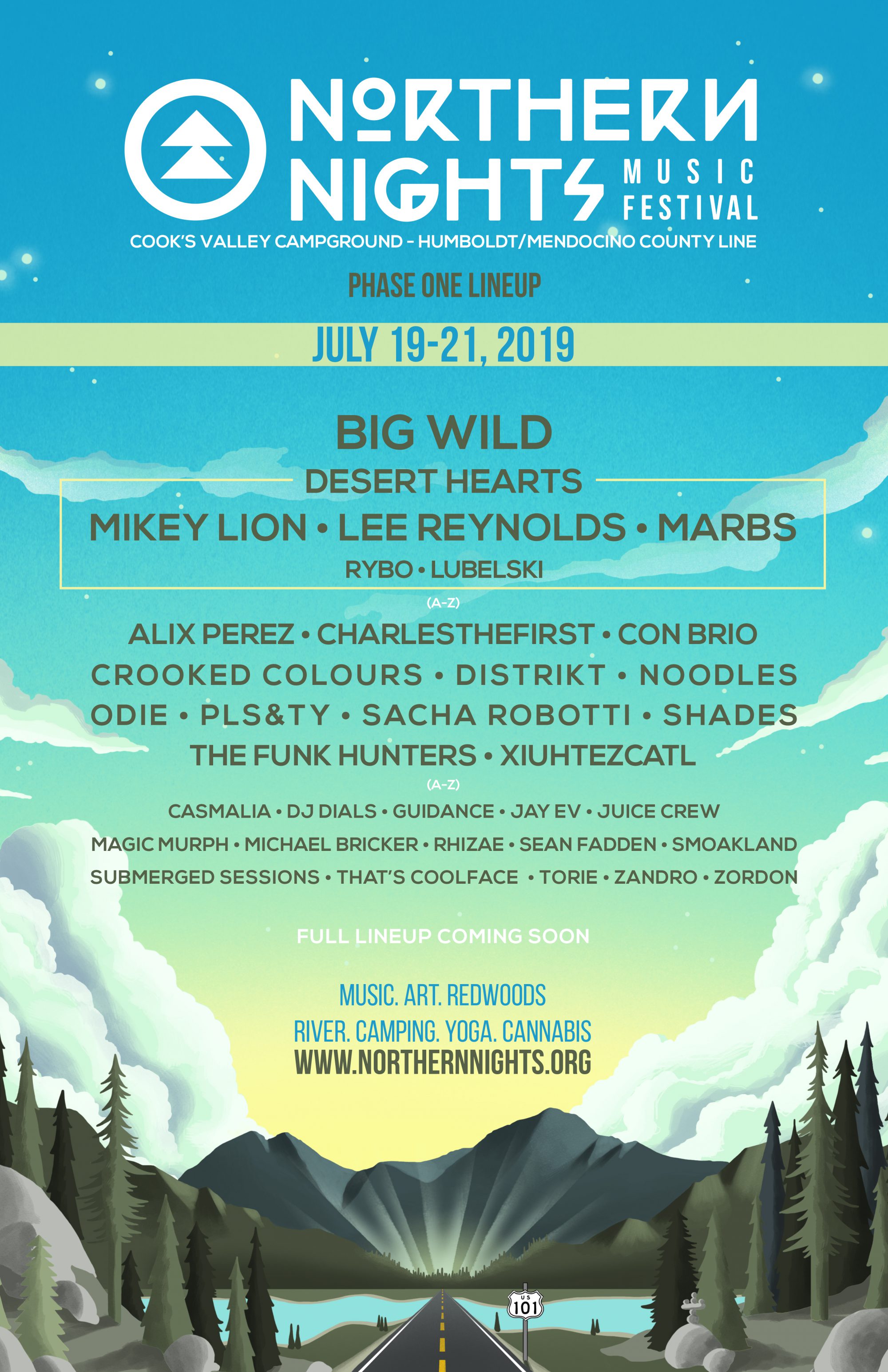 Northern Nights 2019 Phase 1 Lineup