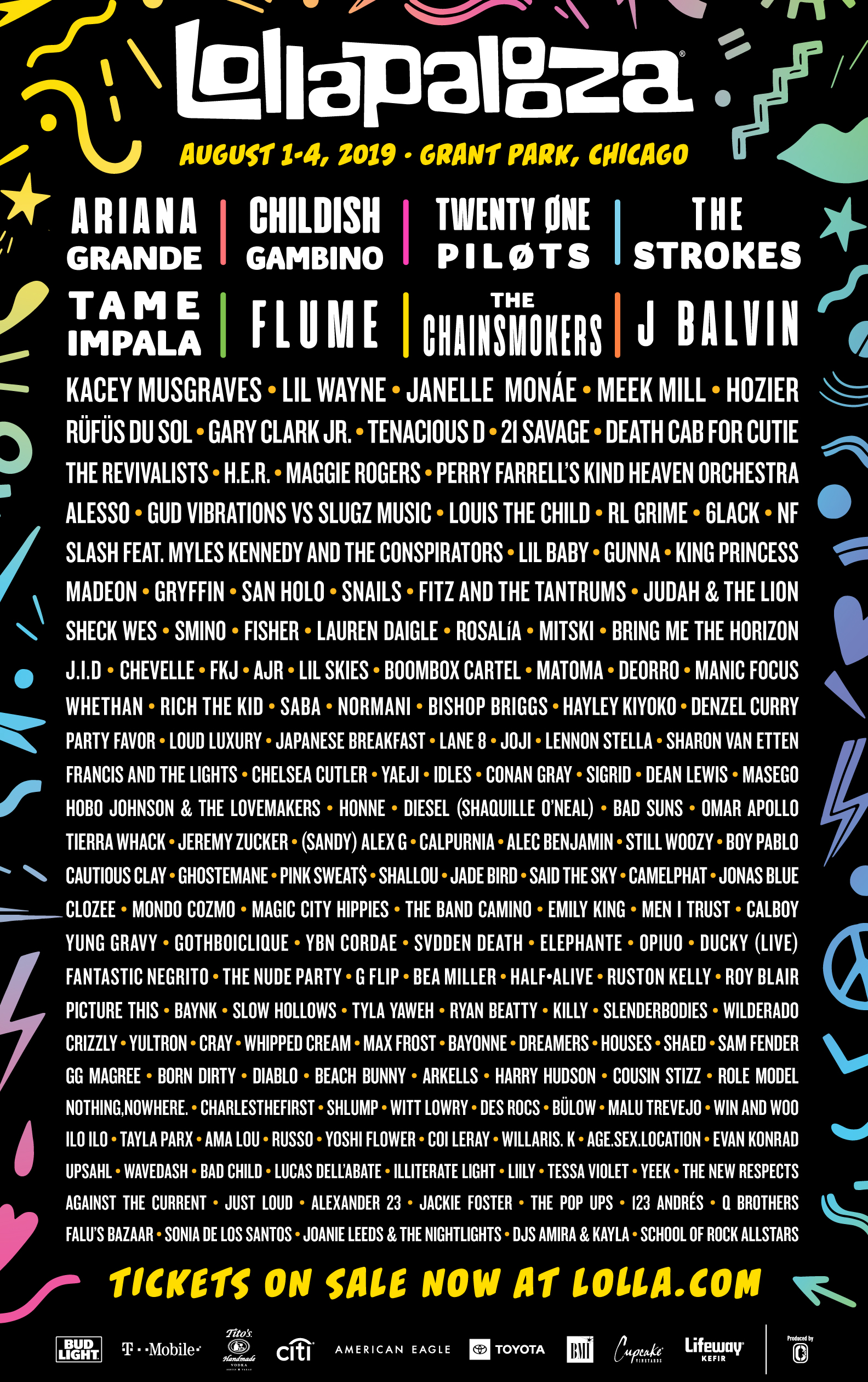 Lollapalooza 2019 Lineup