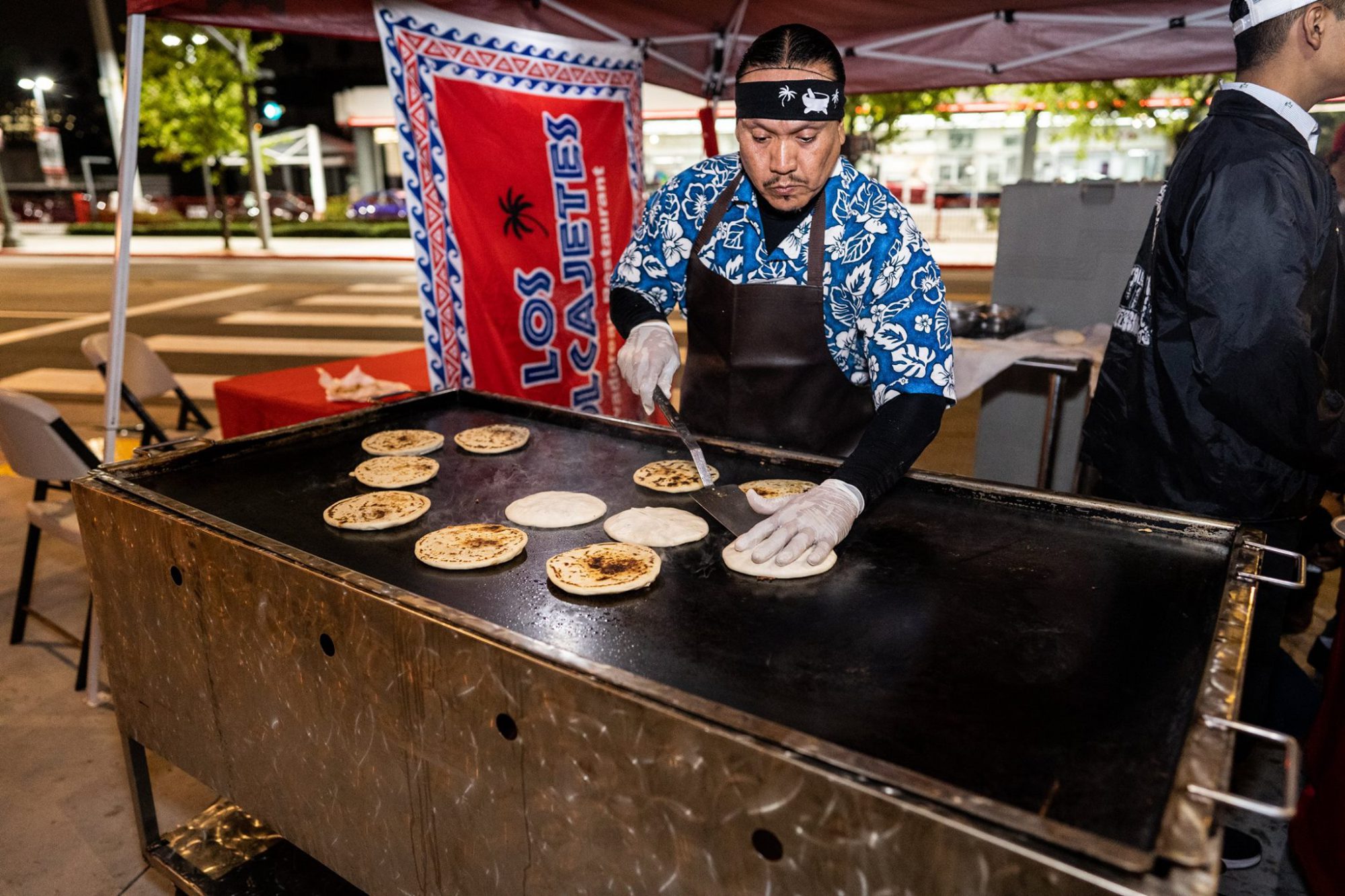 Pupusas Outside Academy LA Ravell & Friends