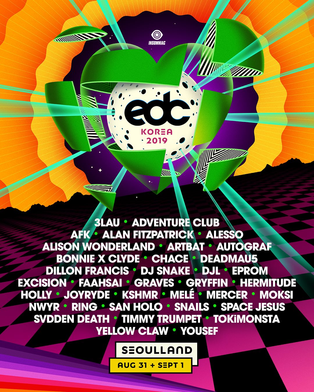 EDC Korea 2019 Lineup