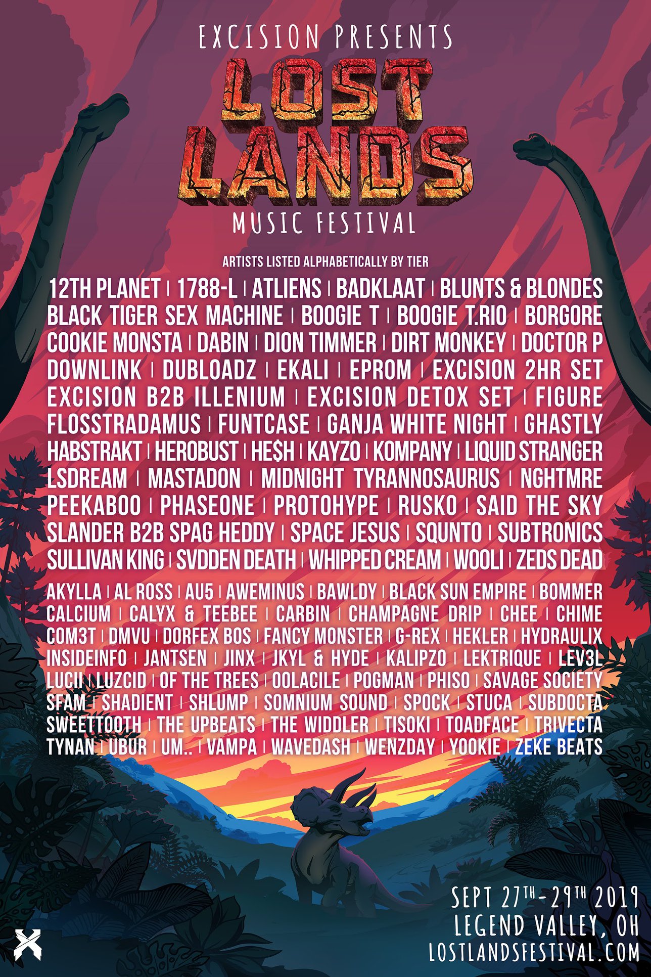 Lost Lands Music Festival 2019 Lineup