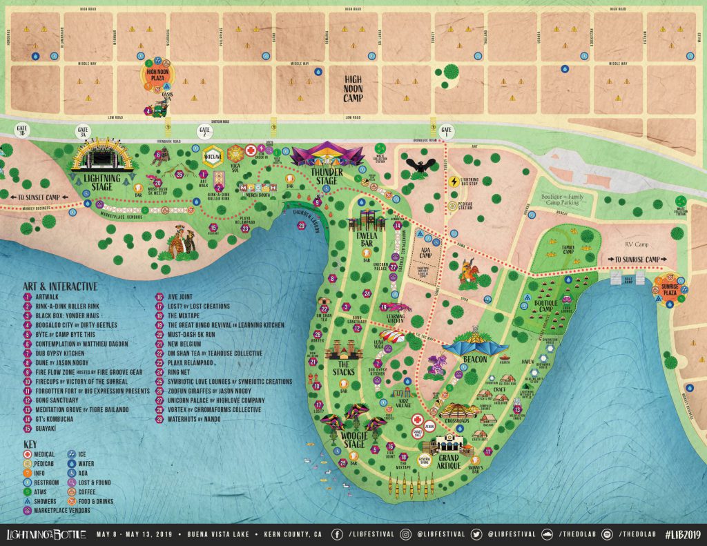 Lightning in a Bottle 2019 - Festival Map