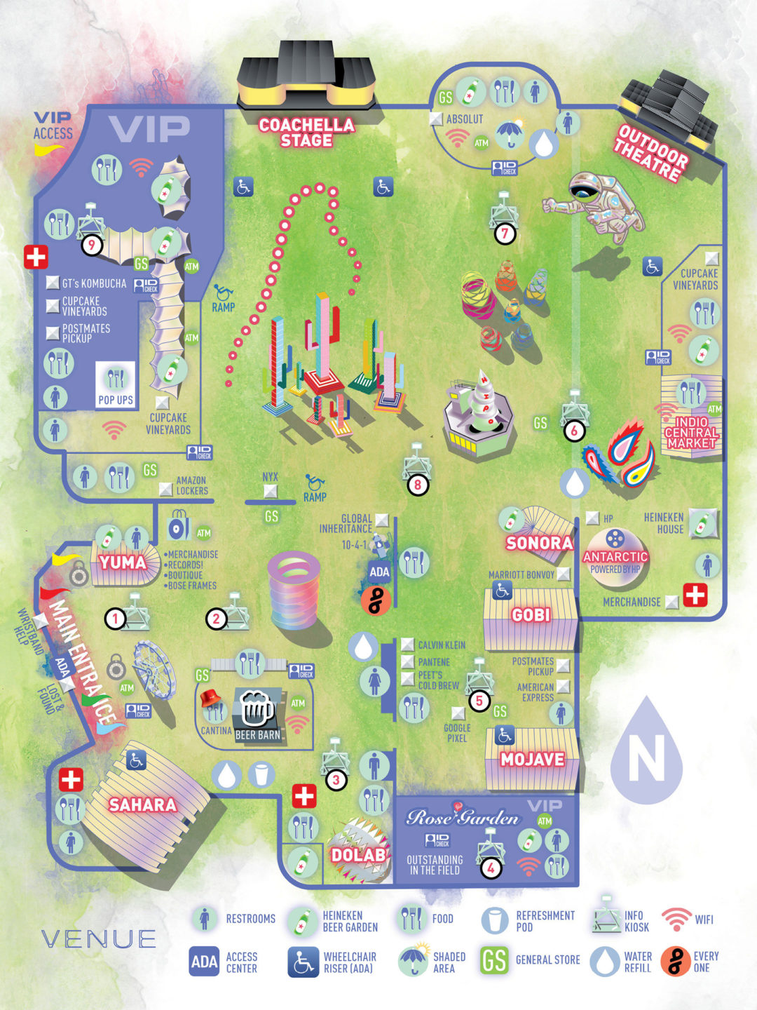 Coachella 2019 Festival Map