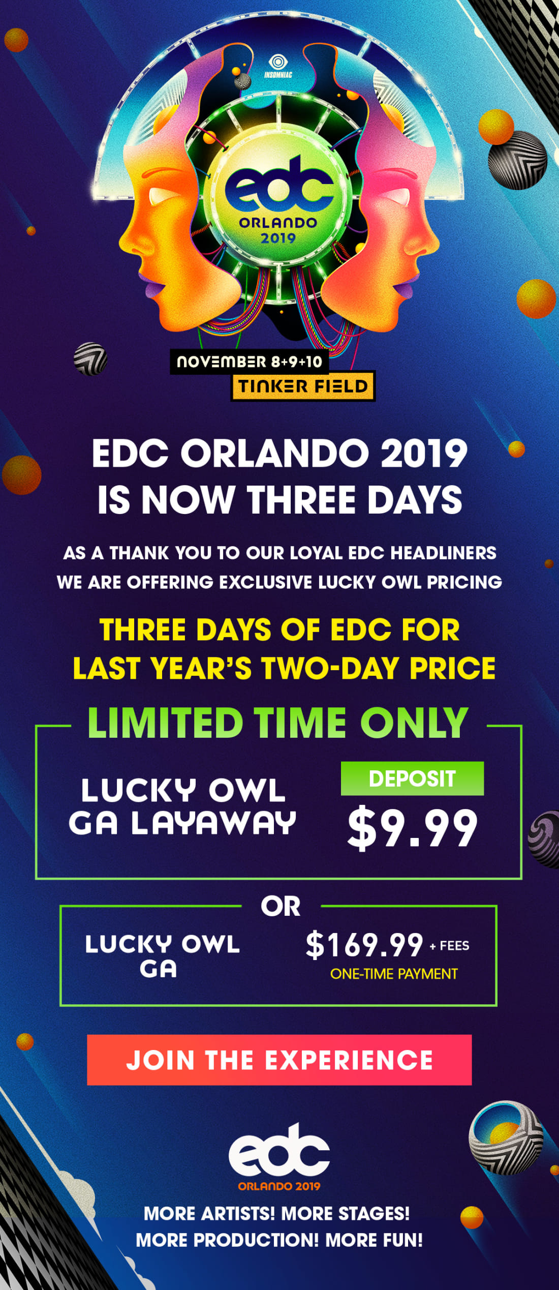 EDC Orlando 2019 Lucky Owl