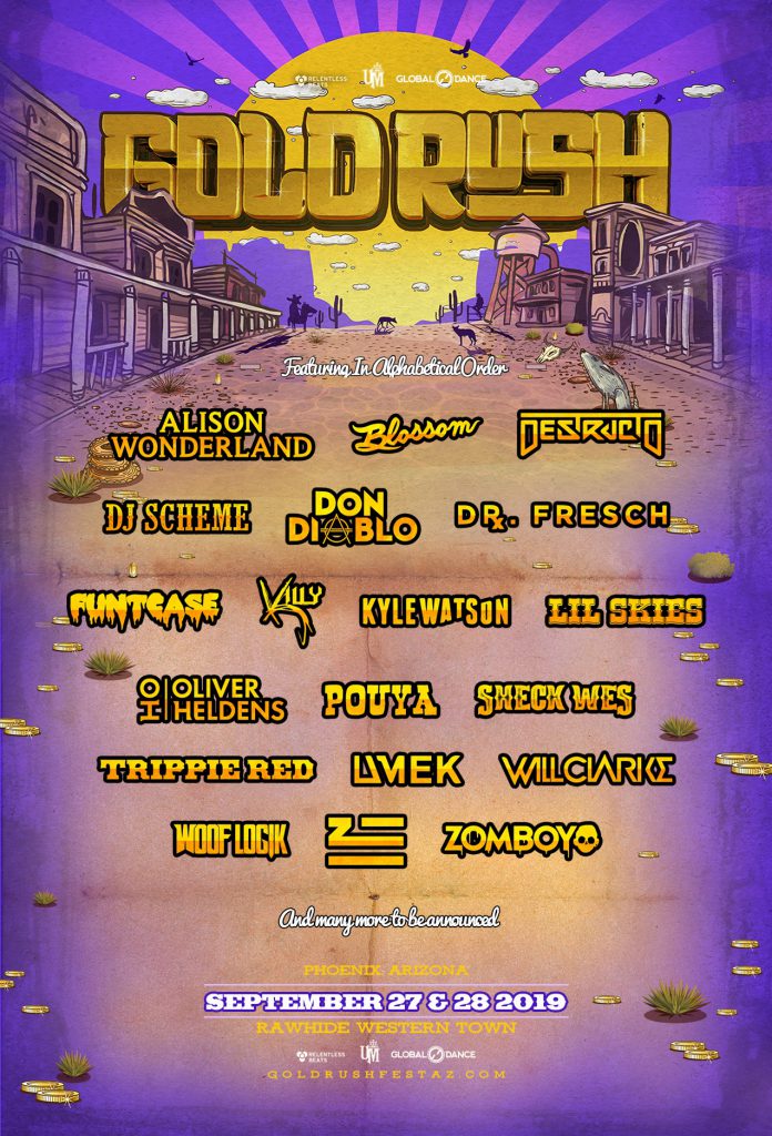 Goldrush Music Festival 2019 Phase 1 Lineup