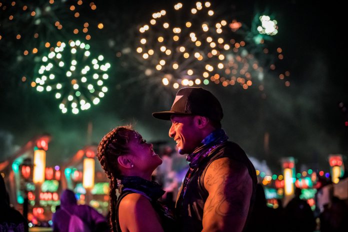 EDC Las Vegas 2019 Ravers Fireworks EDC Las Vegas 2019 Ravers Fireworks