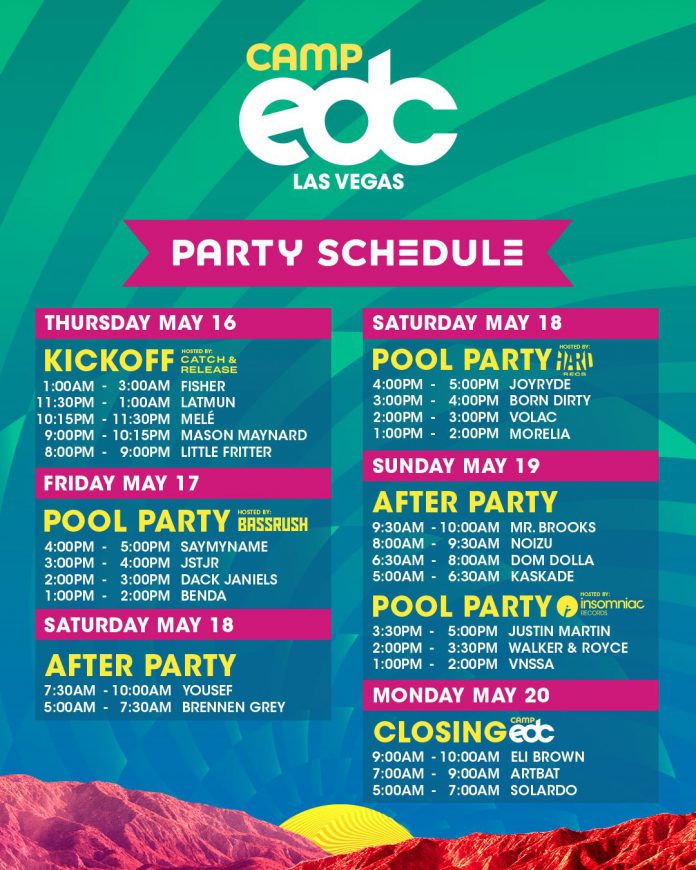 Camp EDC 2019 Set Times, Activity Schedule, Maps, & More! EDM Identity