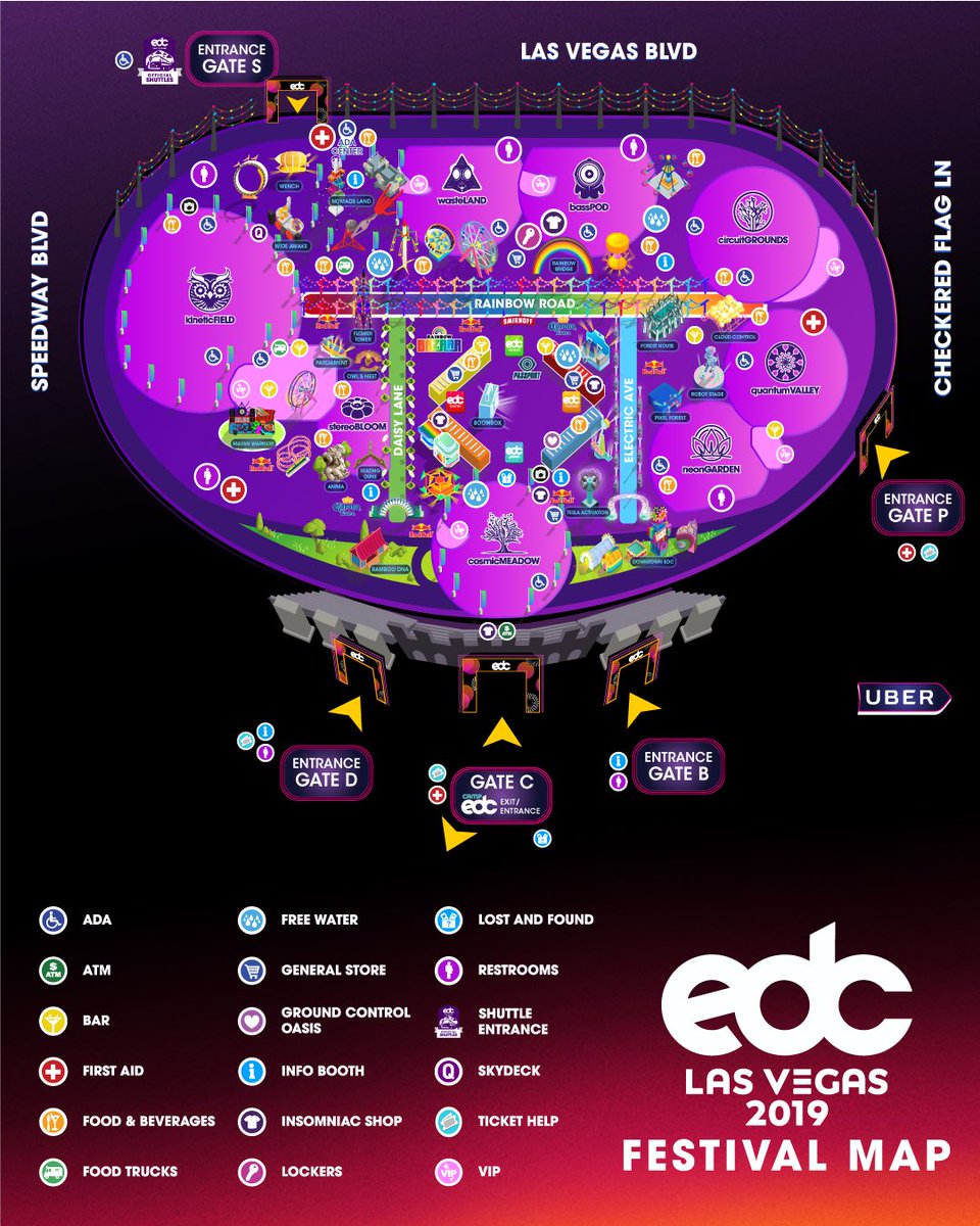 EDC Las Vegas 2019 Set Times, Festival Map, & More! | EDM Identity