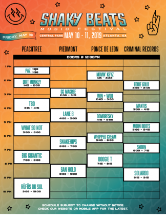 Shaky Beats Festival 2019 Set Times, Festival Map, & More! | EDM Identity