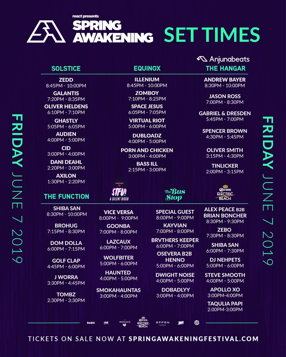 Spring Awakening 2019 Set Times, Afterparty Info, & More! EDM Identity