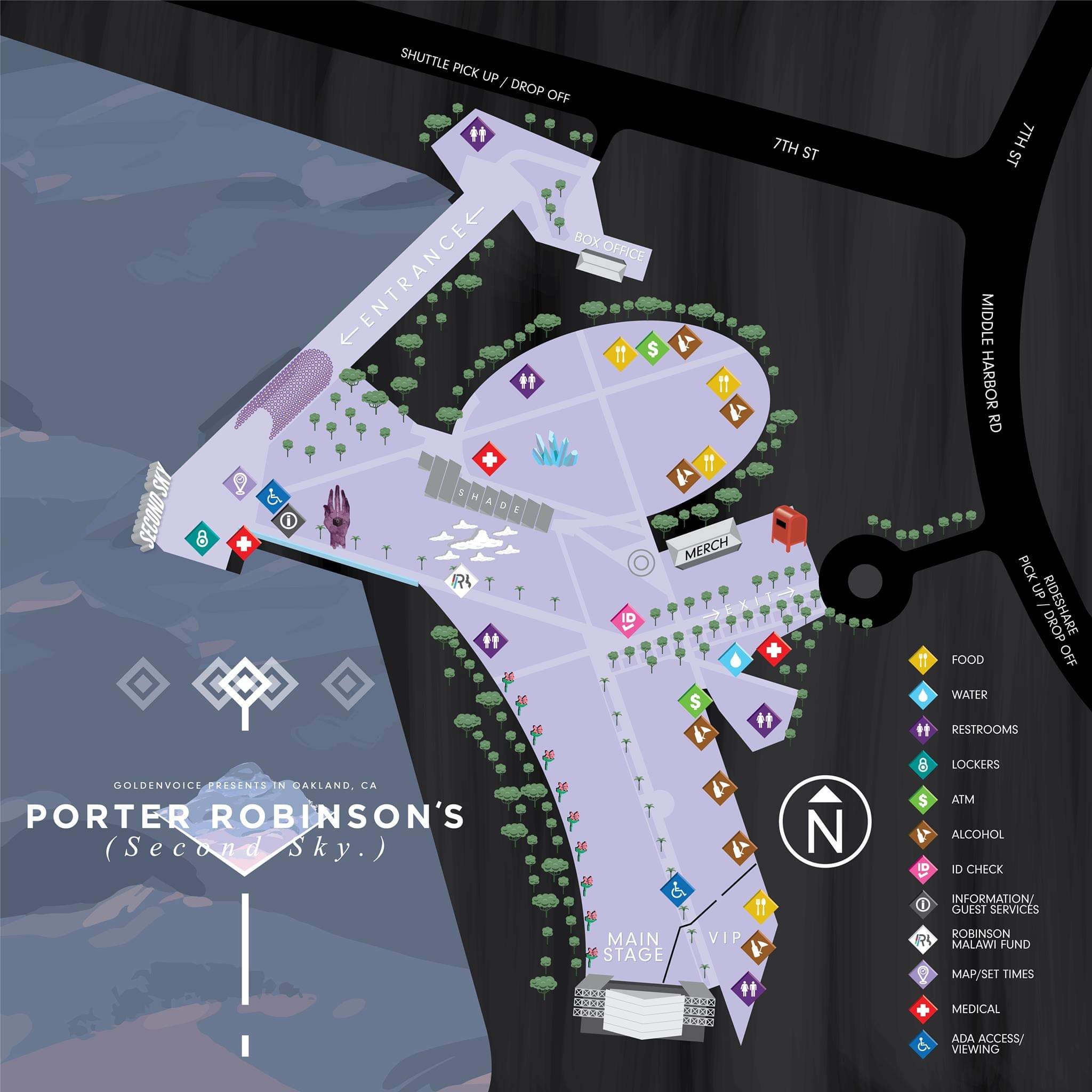 Second Sky Music Festival 2019 Map