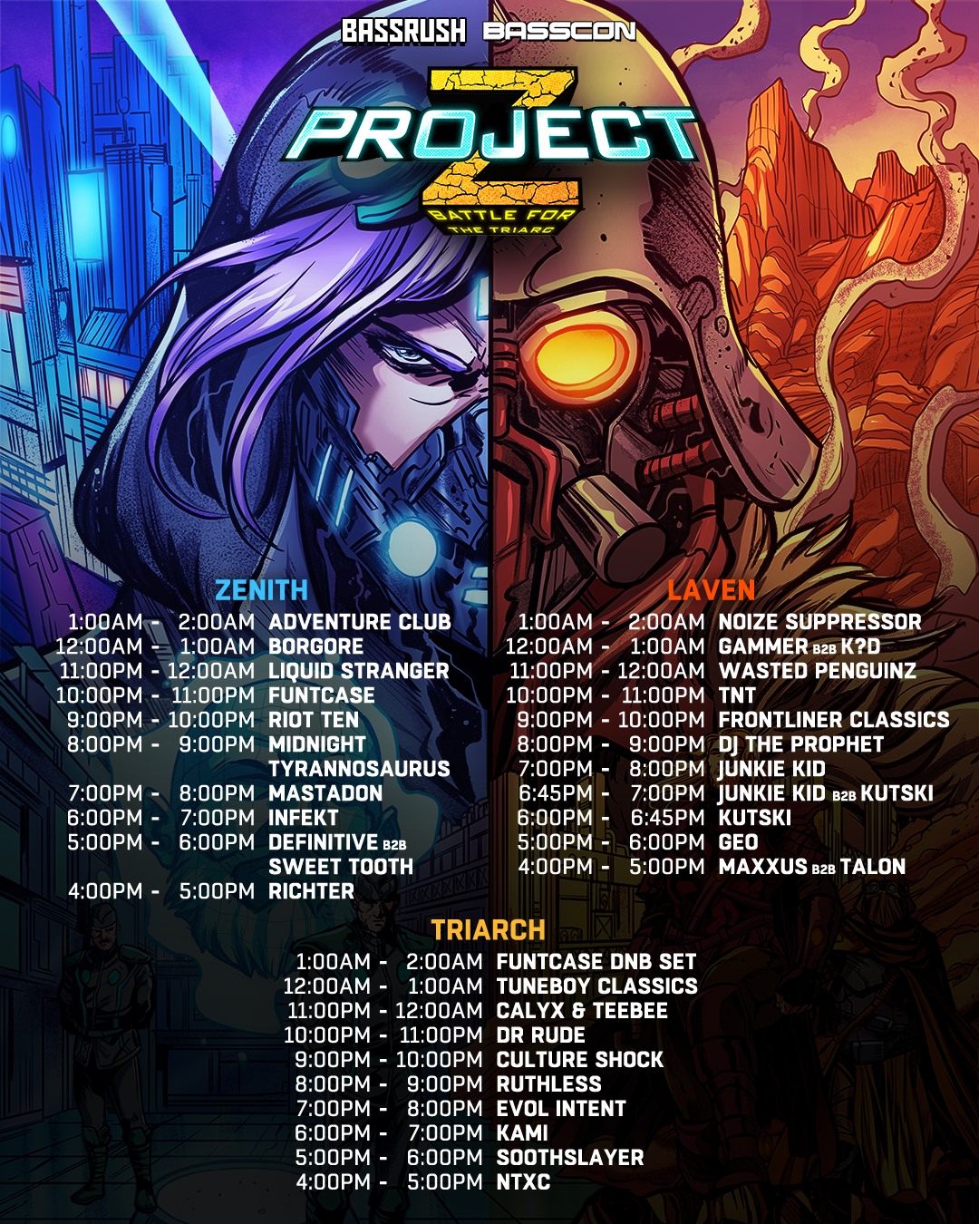 Project Z 2019 Set Times