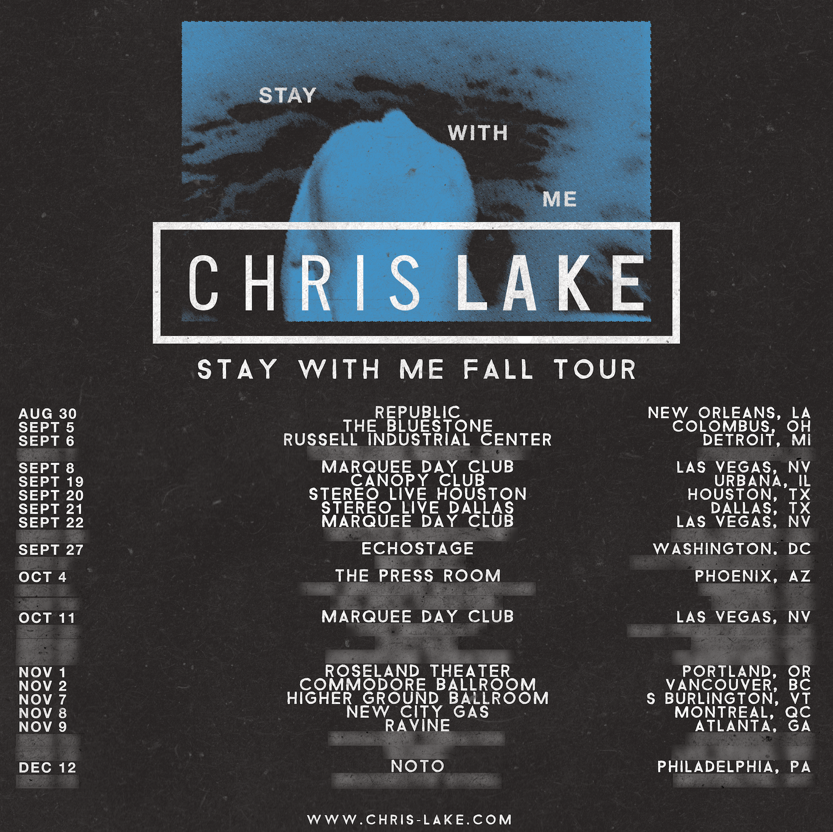 Chris Lake Stay With Me Fall Tour 2019