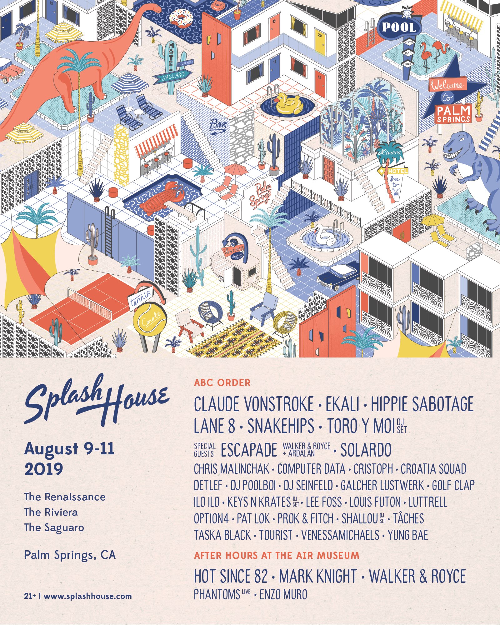 Splash House Turns Up the Heat with Their August Lineup EDM Identity