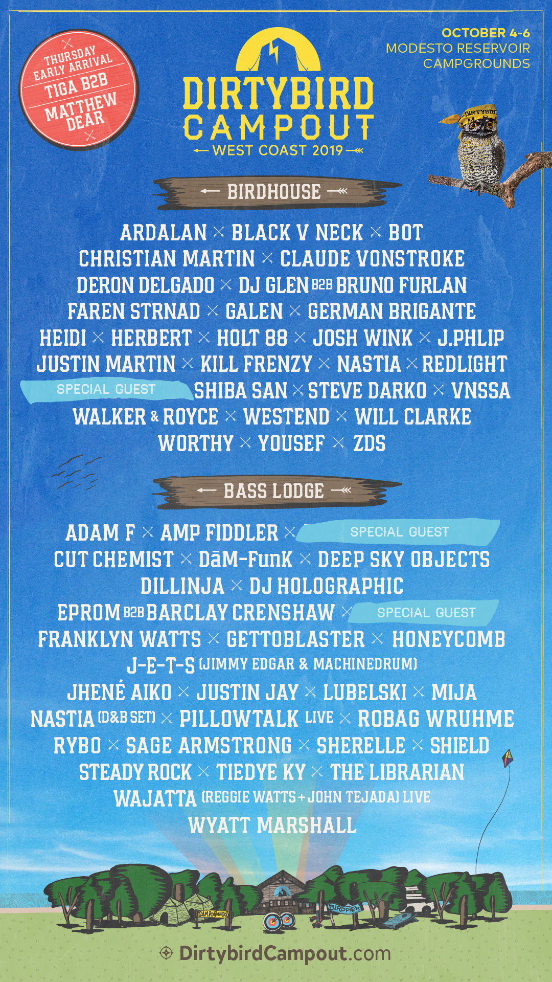 Dirtybird Campout West 2019 Lineup