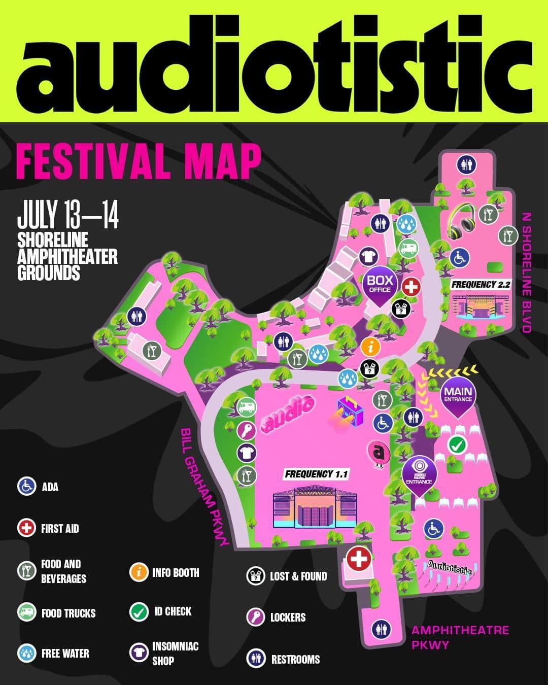 Audiotistic Bay Area 2019 Festival Map