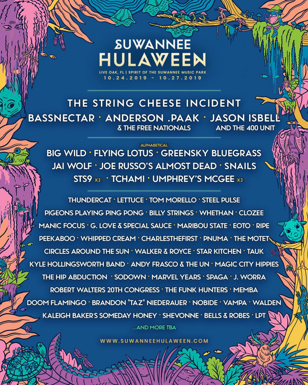 Suwannee Hulaween Unveils Initial Lineup for 2019 Edition | EDM Identity