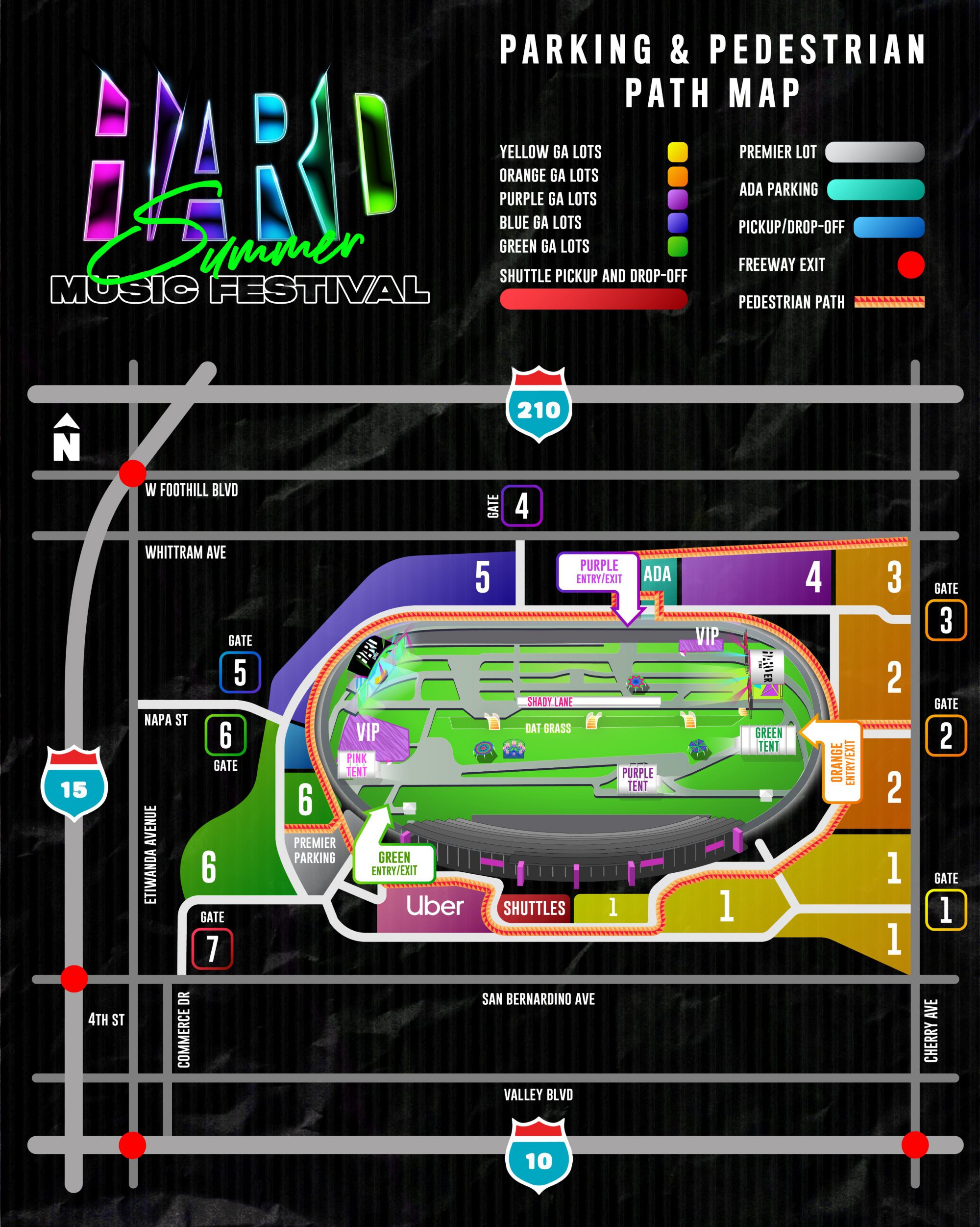 HARD Summer 2019 Parking Map