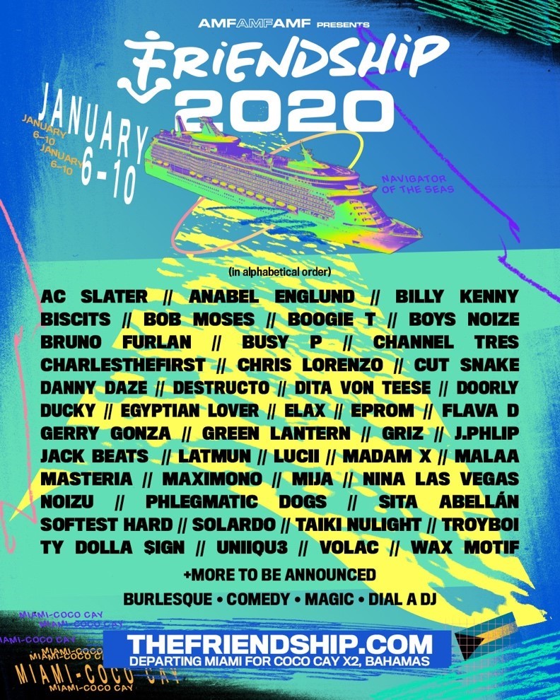 FRIENDSHIP 2020 Lineup