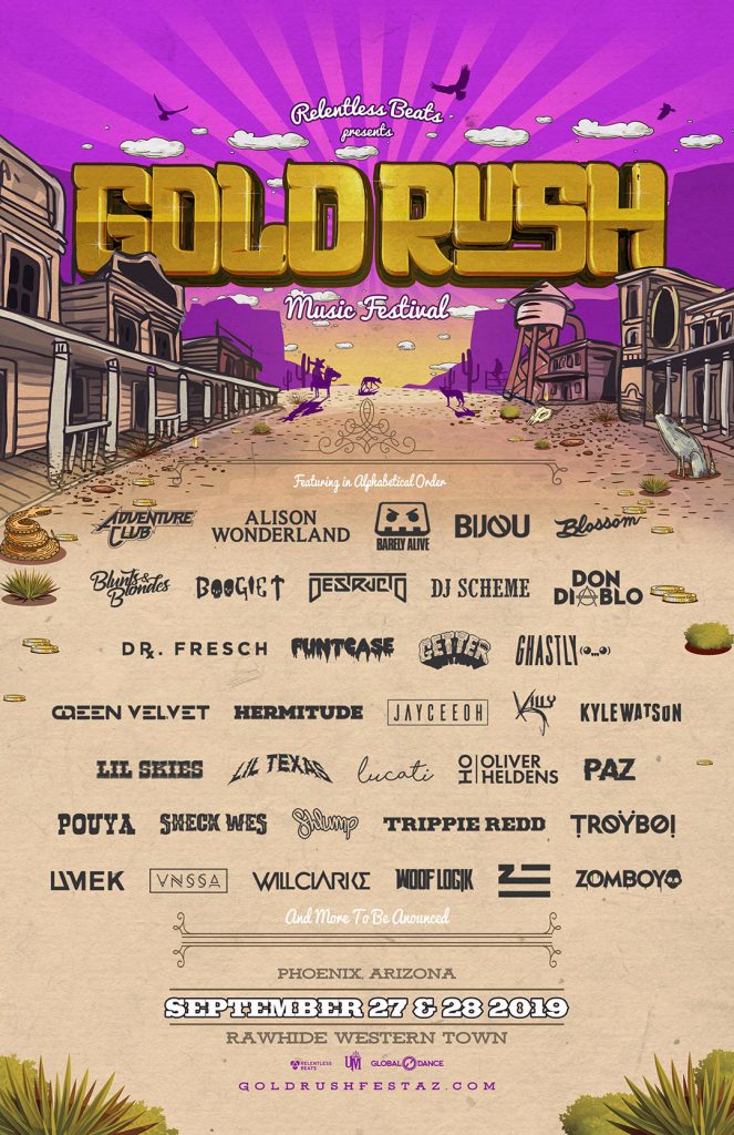 Goldrush Music Festival 2019 Phase 2 Lineup
