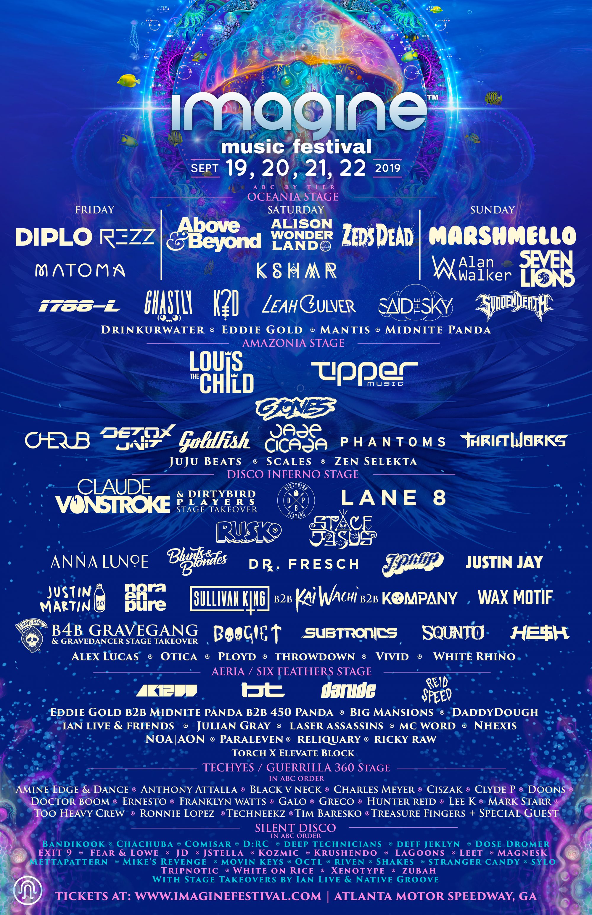 Imagine Music Festival 2019 Full Lineup