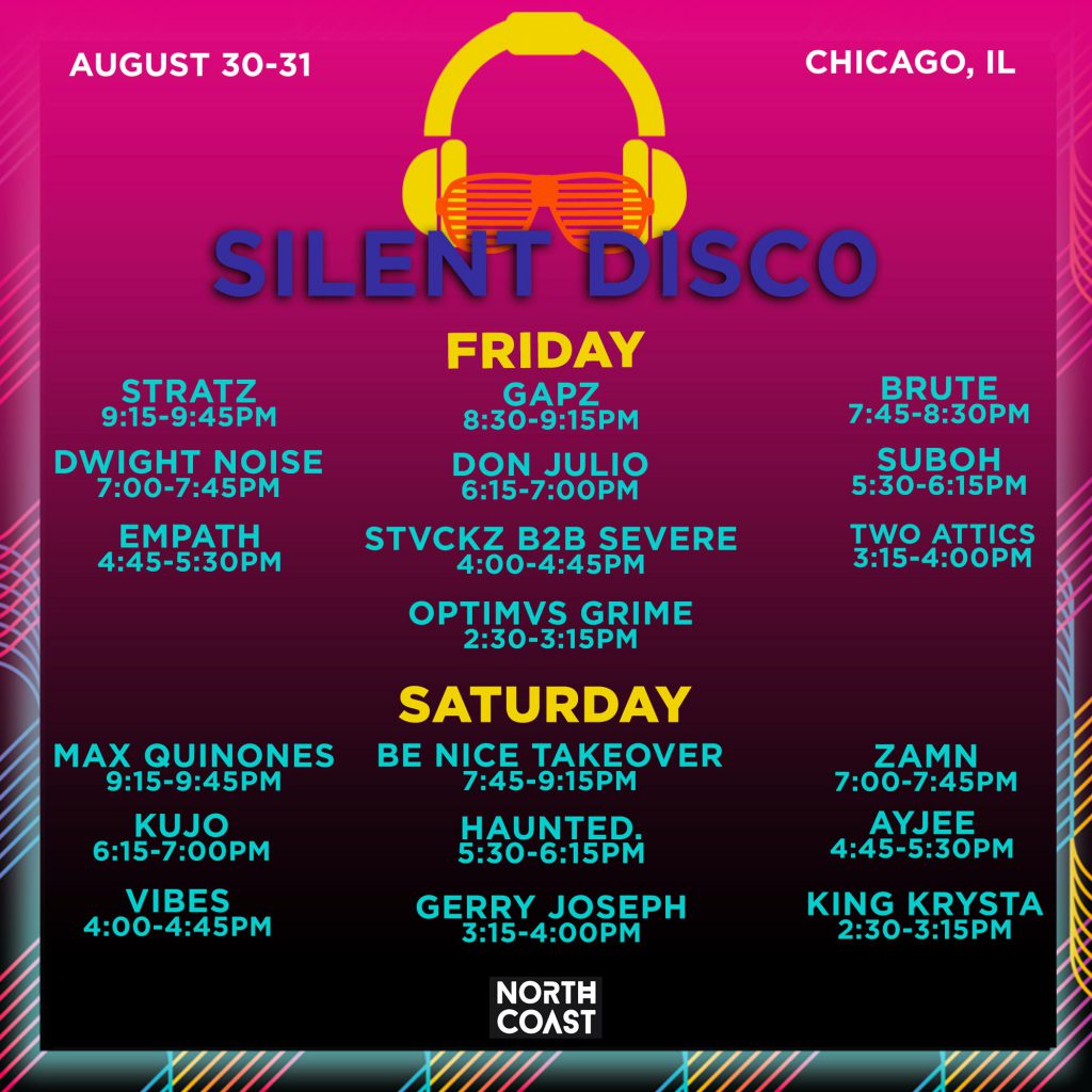 Silent Disco Set Times