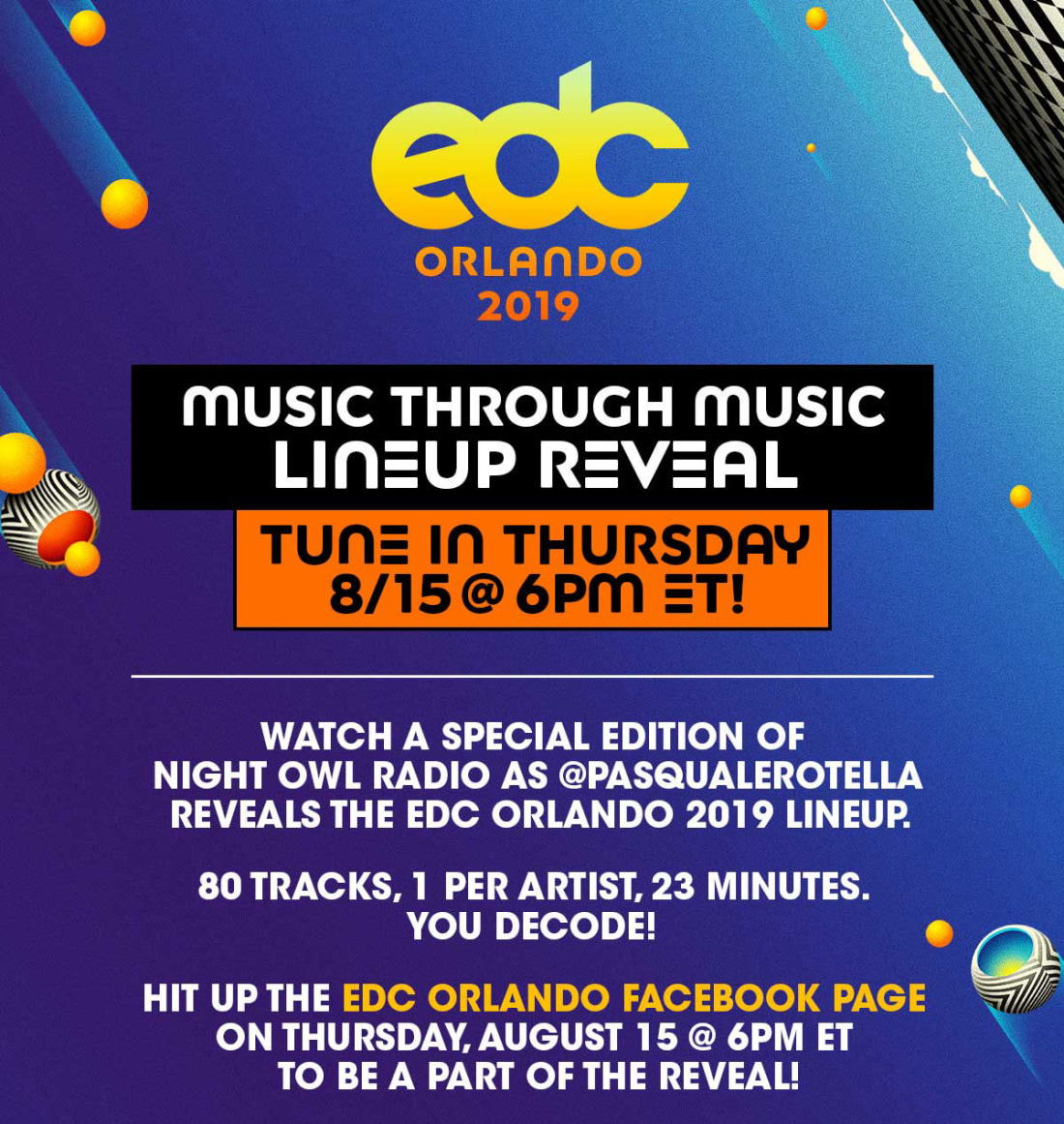 EDC Orlando 2019 Lineup Reveal