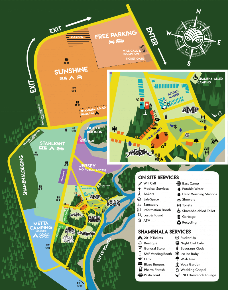 Shambhala Music Festival 2019 Map