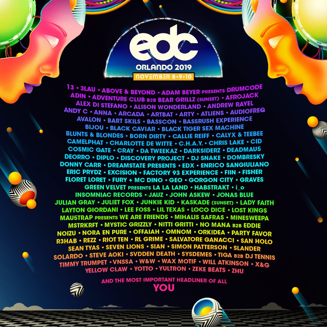 EDC Orlando 2019 Lineup