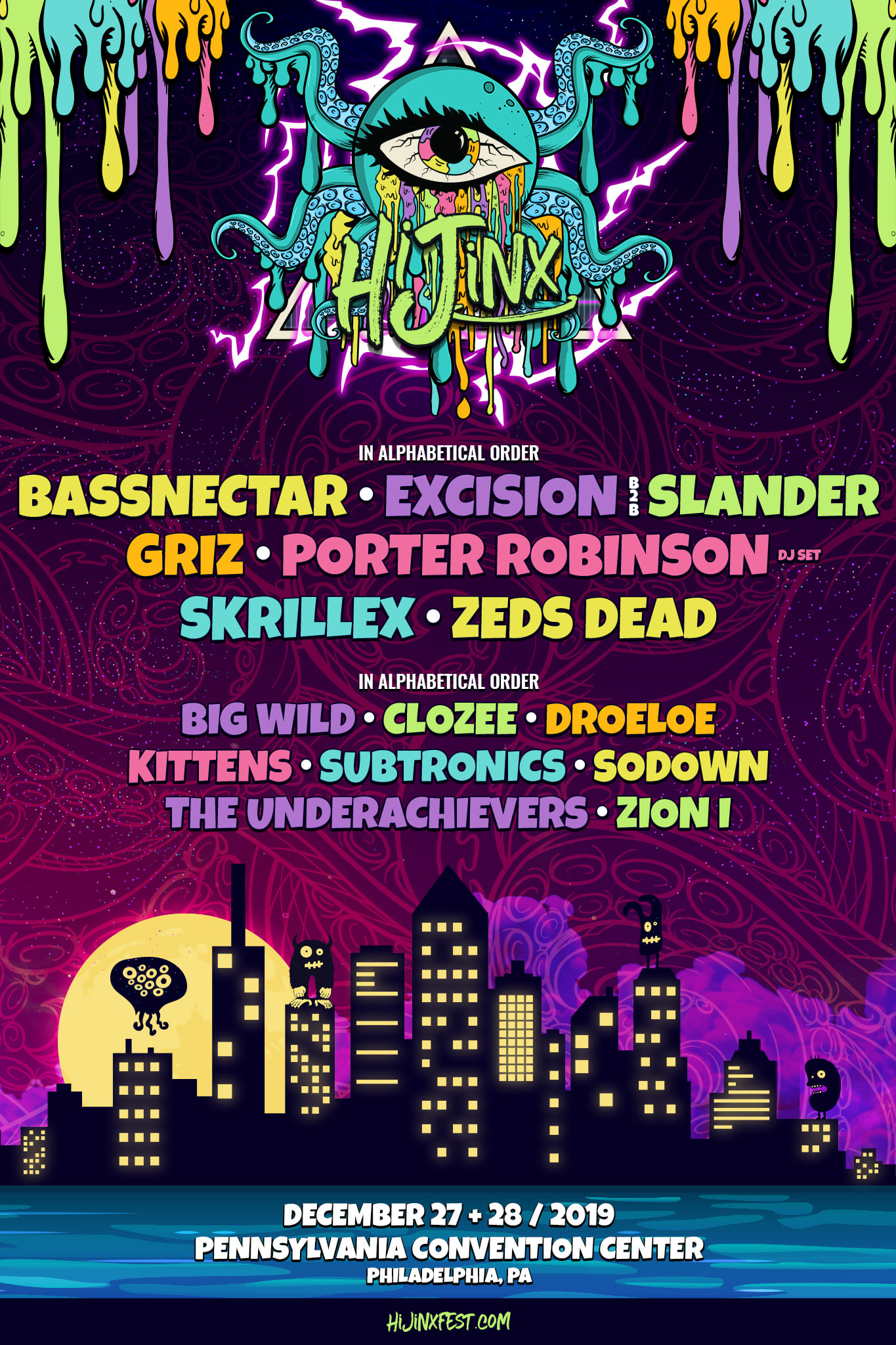 HiJinx 2019 Lineup