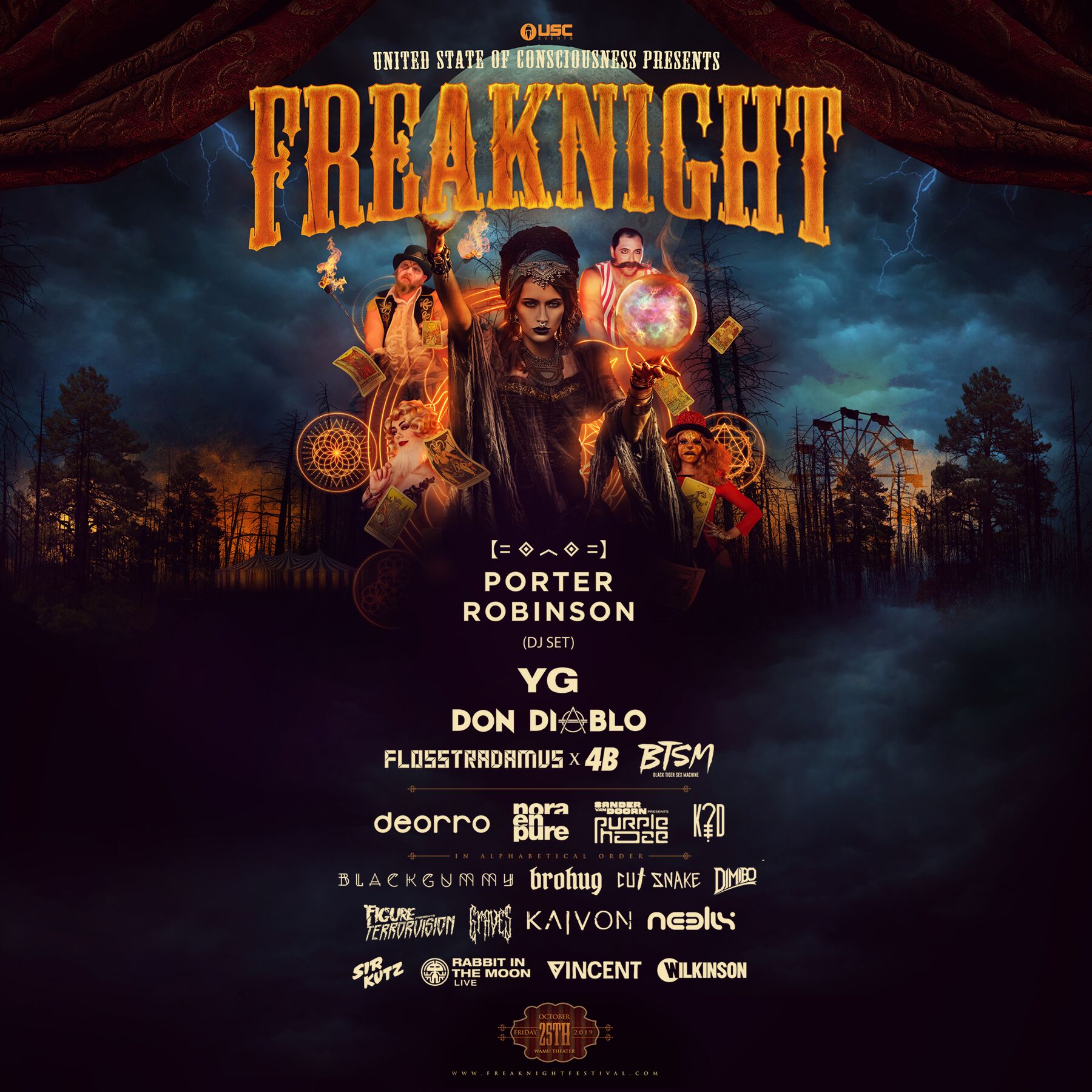 FreakNight 2019 Lineup Unveiled by USC Events | EDM Identity