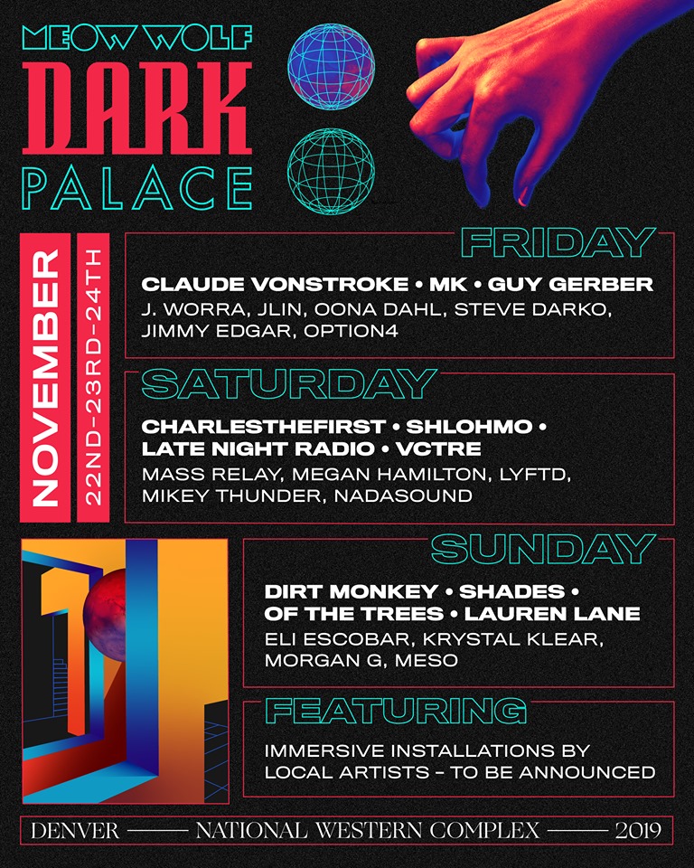 Meow Wolf Dark Palace 2019 Lineup