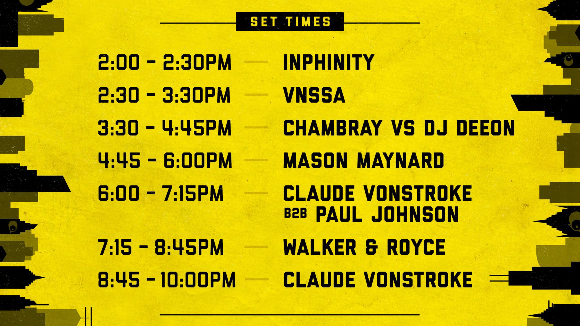 Birdhouse Festival 2019 Set Times