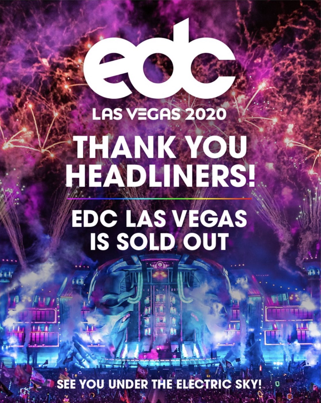 EDC Las Vegas 2020 Sold Out