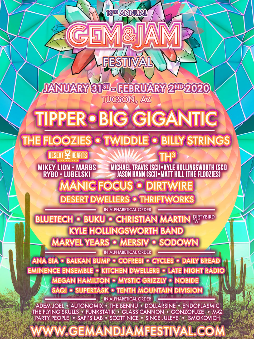 Gem and Jam Festival 2020 Returns with a Fire Phase One Lineup EDM