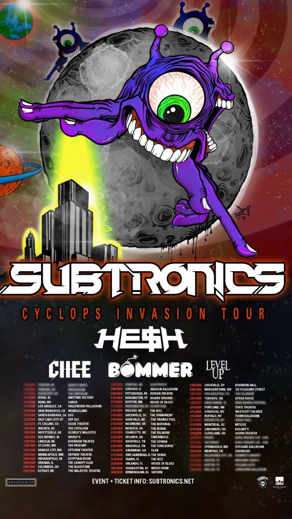 Subtronics Announces Massive Cyclops Invasion Tour EDM Identity
