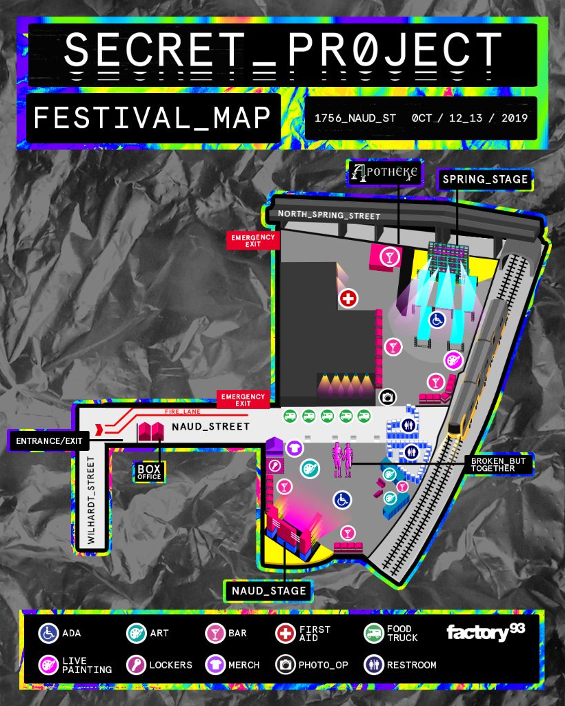 Secret Project Festival 2019 Map