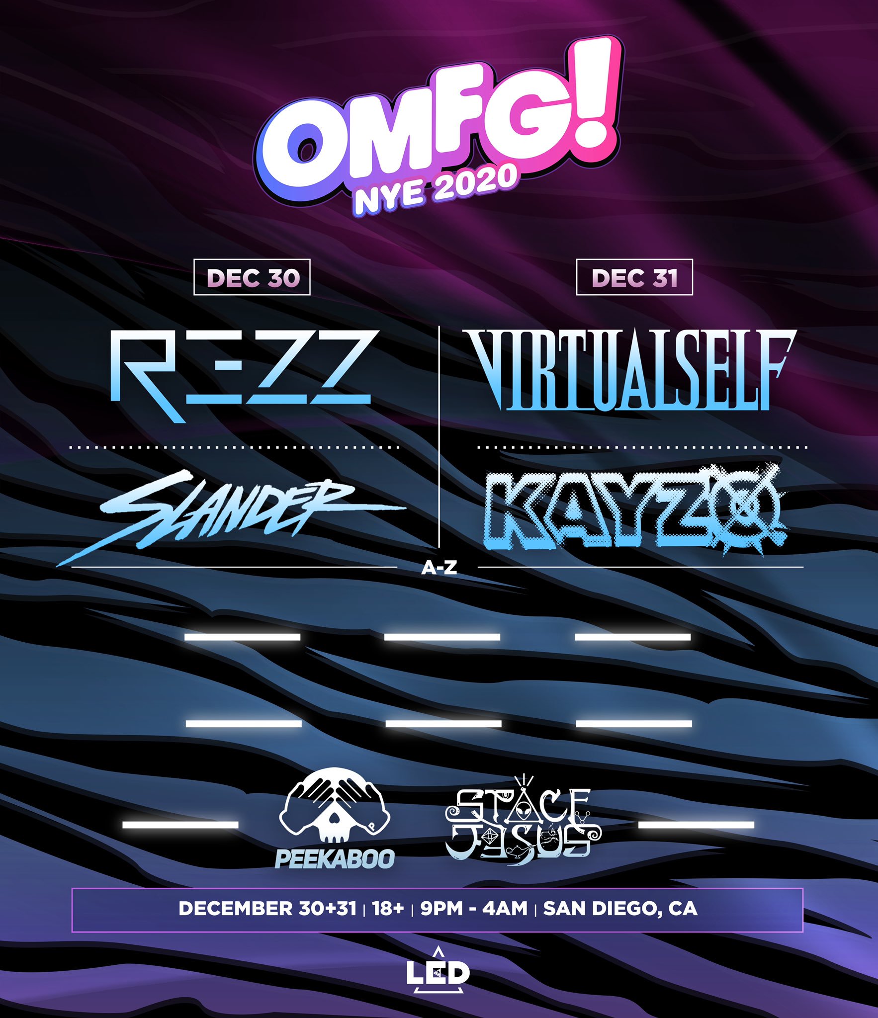 OMFG! NYE 2020 Lineup 