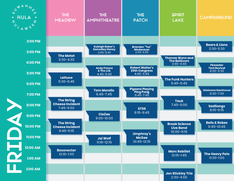 Suwannee Hulaween 2019 Set Times and Essential Info EDM Identity