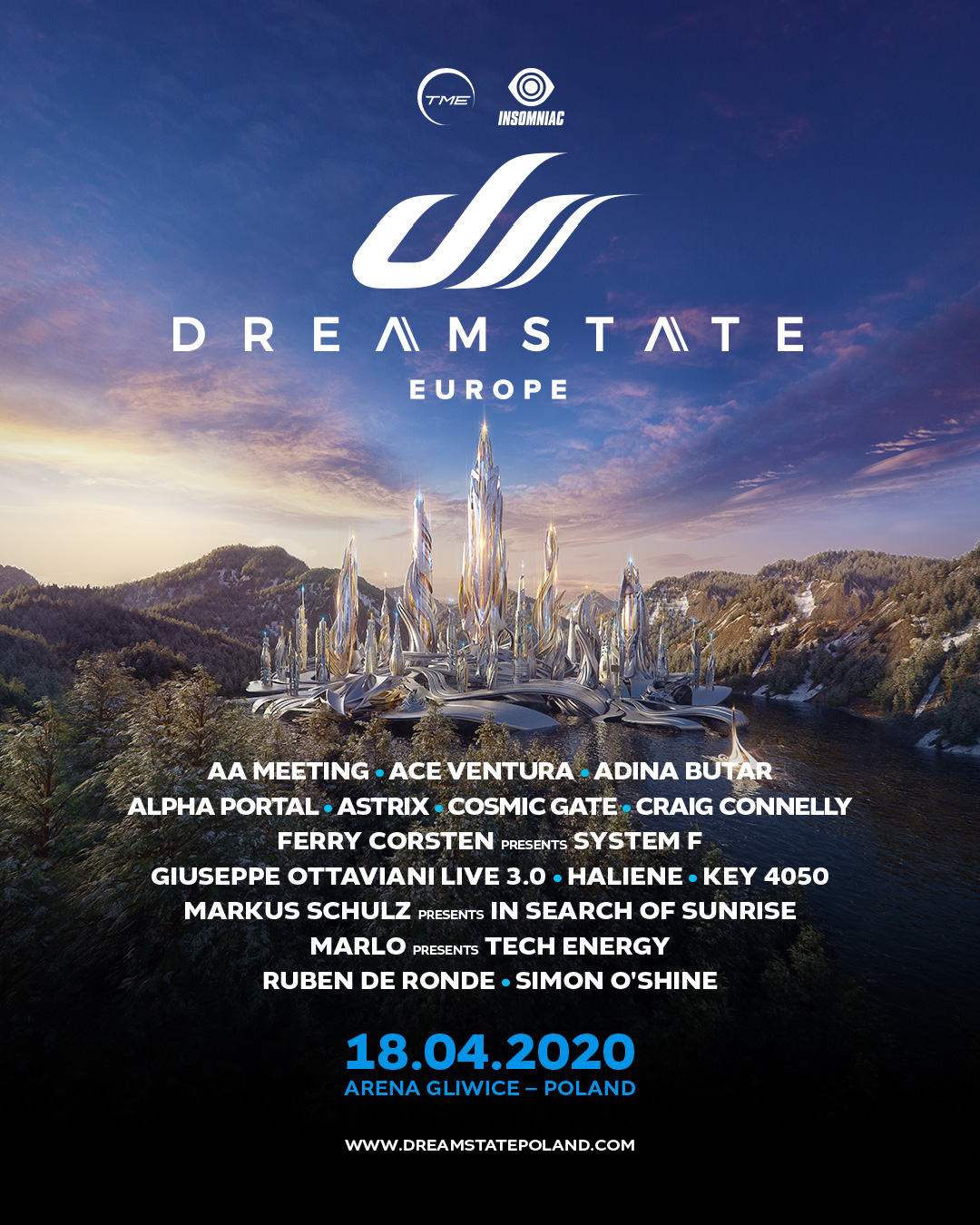 Dreamstate Europe 2020 Lineup