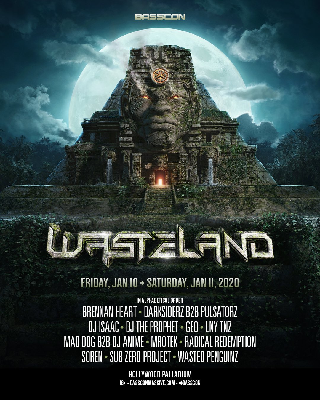 Basscon Wasteland 2020 Lineup