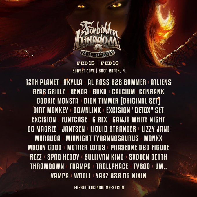 Forbidden Festival 2020 Lineup Flyer