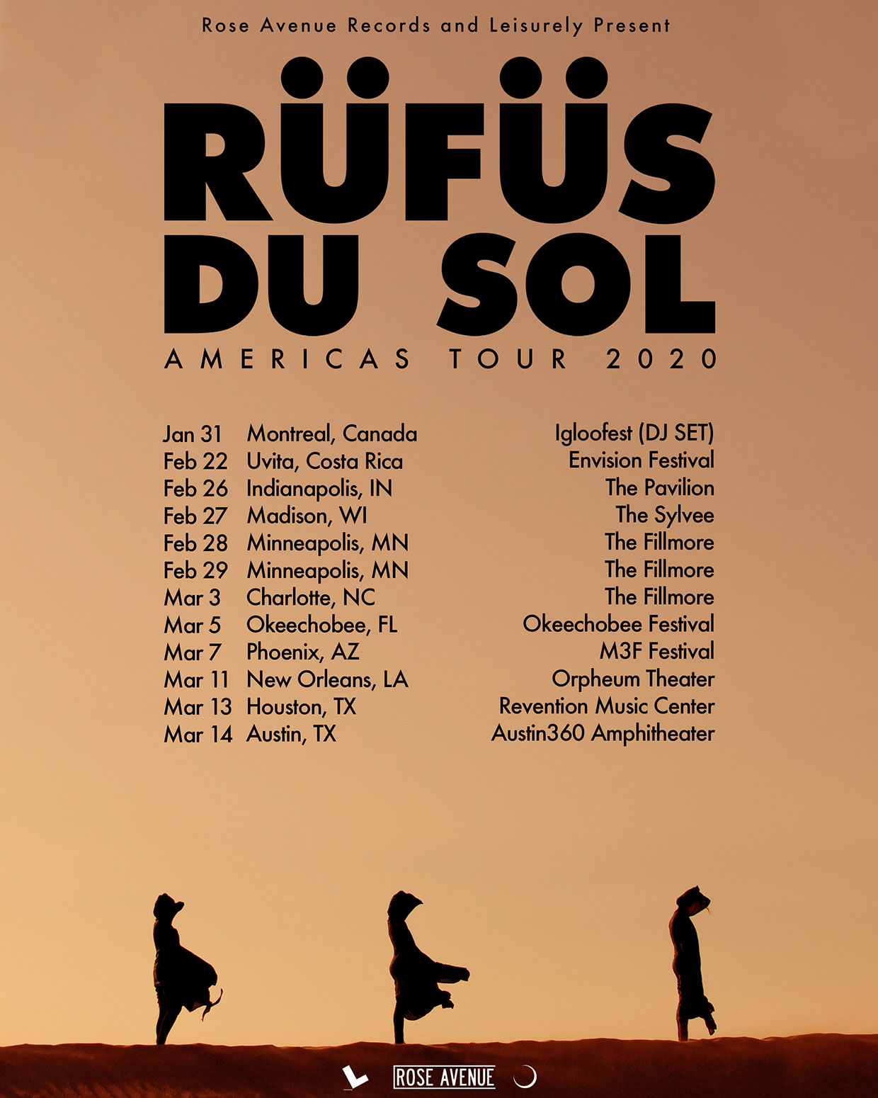 RÜFÜS DU SOL Release Dates For Americas Tour 2020 EDM Identity