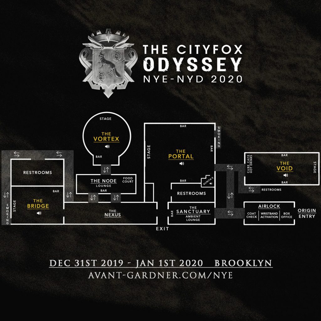 Cityfox Odyssey Festival Map