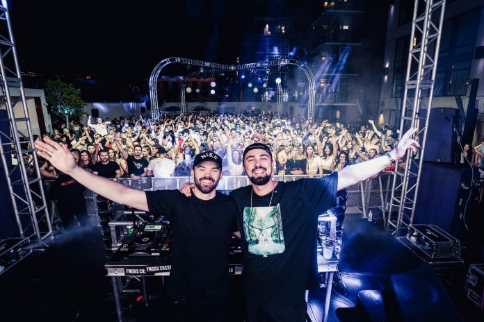 Sonny Fodera and Dom Dolla in San Diego Sonny Fodera and Dom Dolla in San Diego