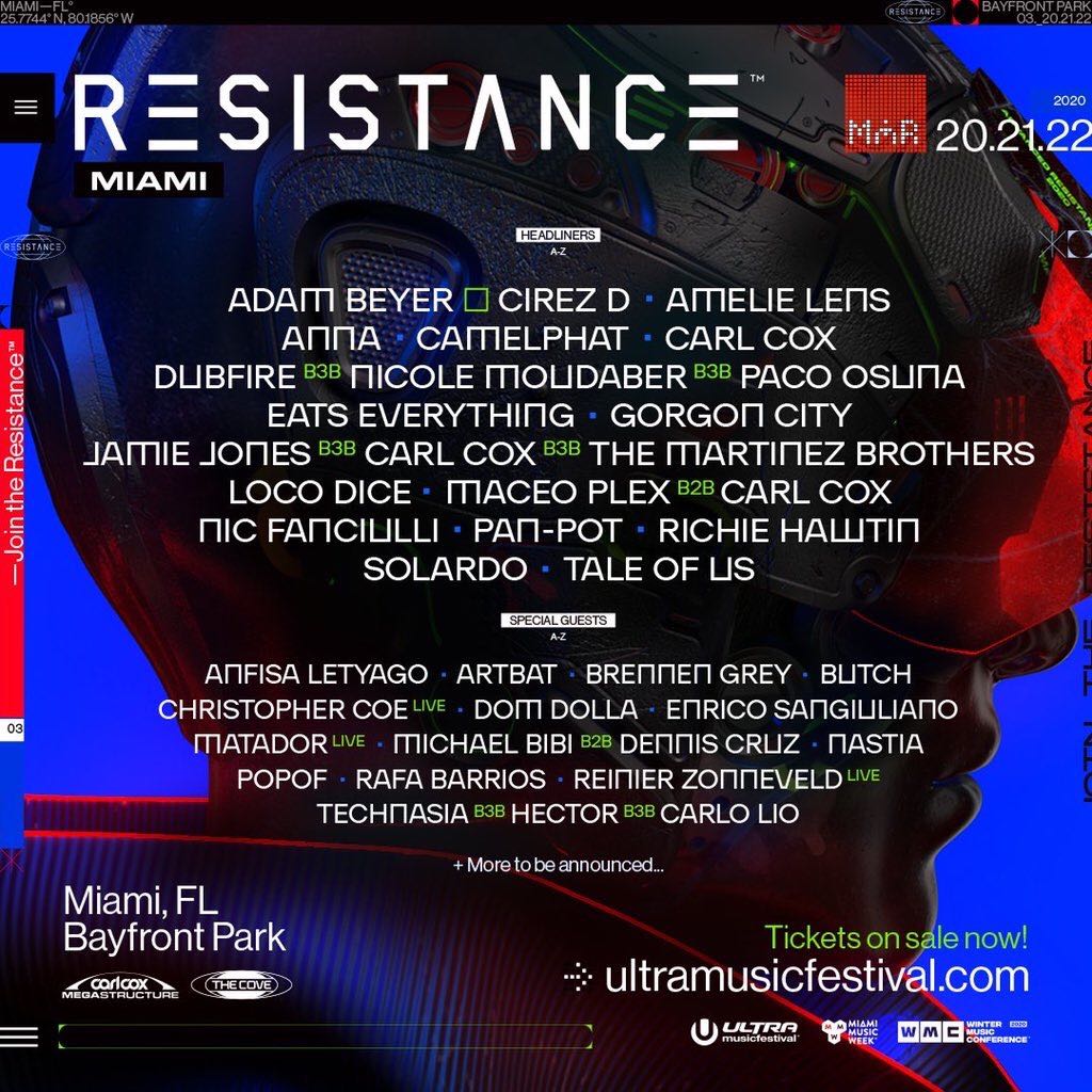 Ultra Music Festival RESISTANCE 2020