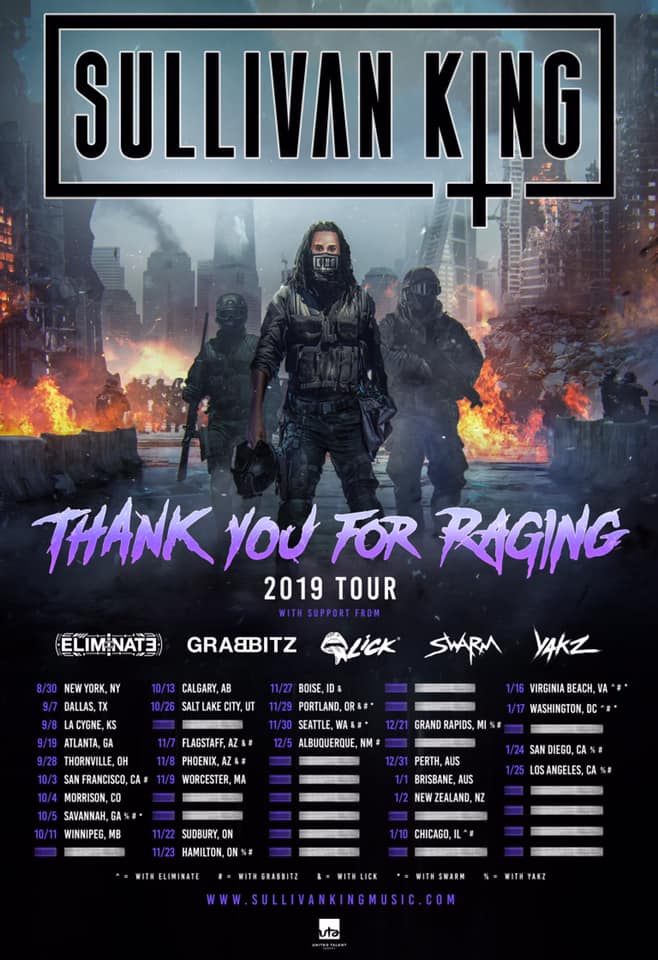 Sullivan King Thank You For Raging Tour