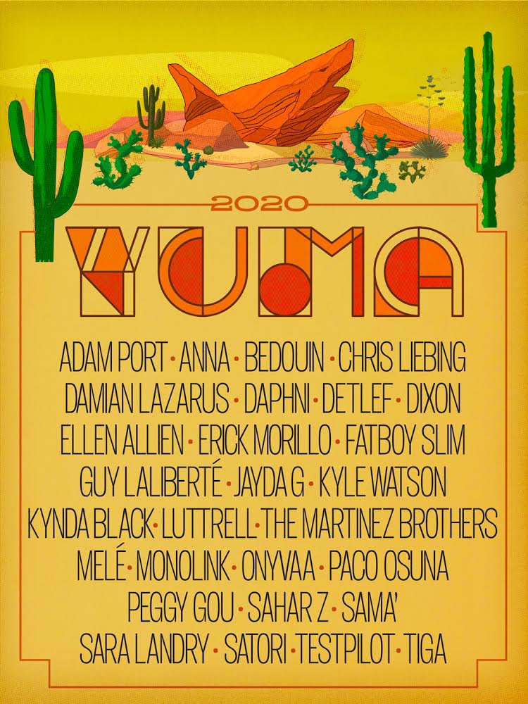 Coachella 2020 Yuma Tent Lineup