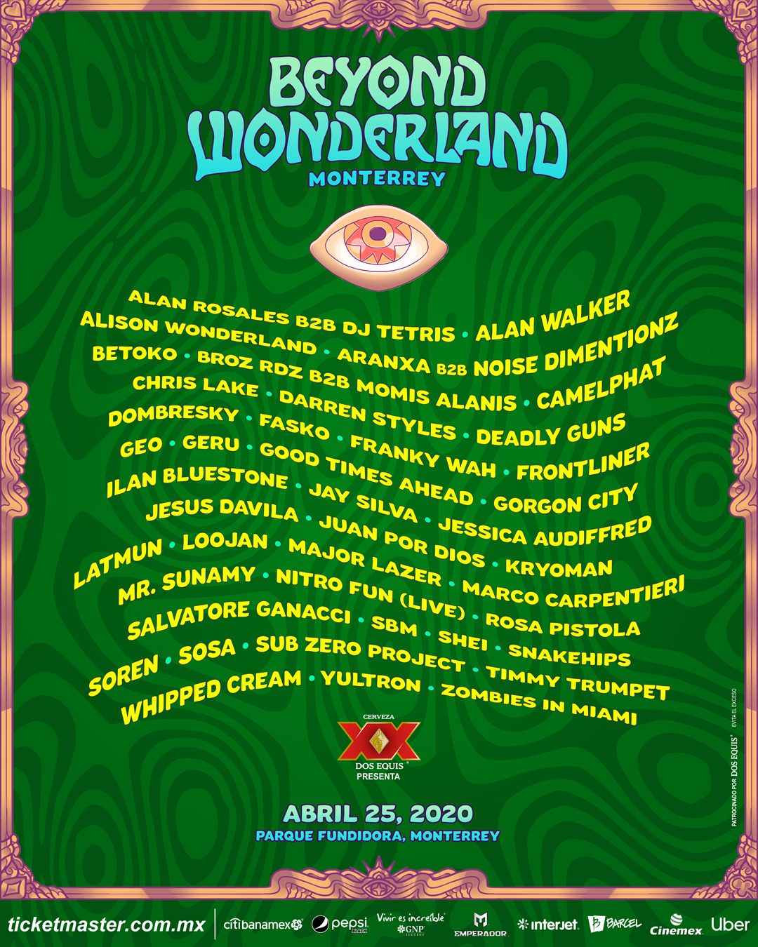 Beyond Wonderland Monterrey 2020 Lineup