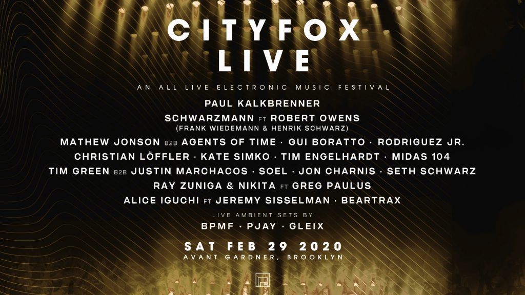 Cityfox Live 2020 Lineup